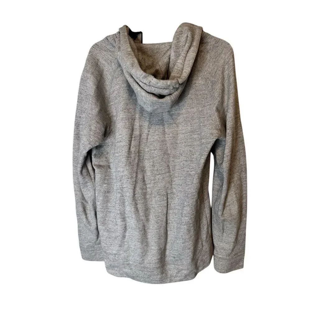 Jordan Nike Wings Fleece Hoodie Sweatshirt Gray Full Zip Size Medium - Picture 2 of 7